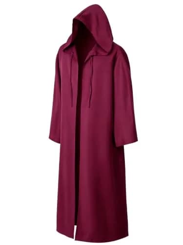 GOLDSTITCH Men Hooded Robe Cloak Knight Costume | Halloween Cosplay thumbnail 4