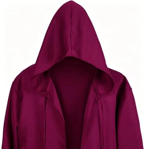GOLDSTITCH Men Hooded Robe Cloak Knight Costume | Halloween Cosplay thumbnail 5