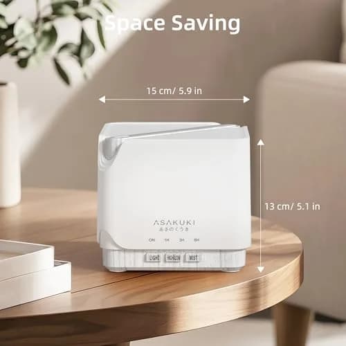 ASAKUKI Essential Oil Diffuser for Home Large 700 ml Humidifier | Ultrasonic Aromatherapy Diffuser with 7 LED Lights & Auto Shut-off thumbnail 7