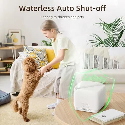 ASAKUKI Essential Oil Diffuser for Home Large 700 ml Humidifier | Ultrasonic Aromatherapy Diffuser with 7 LED Lights & Auto Shut-off thumbnail 3