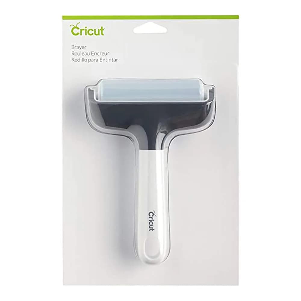 Cricut Brayer Rubber Roller for Crafts, 6.5cm (2.56 in) | Flawless Fabric Application & Ink Transfer — White