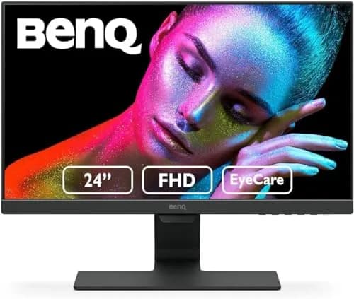 BenQ GW2480 Computer Monitor 24" FHD IPS | Eye-Care Tech | Low Blue Light | Anti-Glare | Adaptive Brightness | Built-in Speakers thumbnail 1