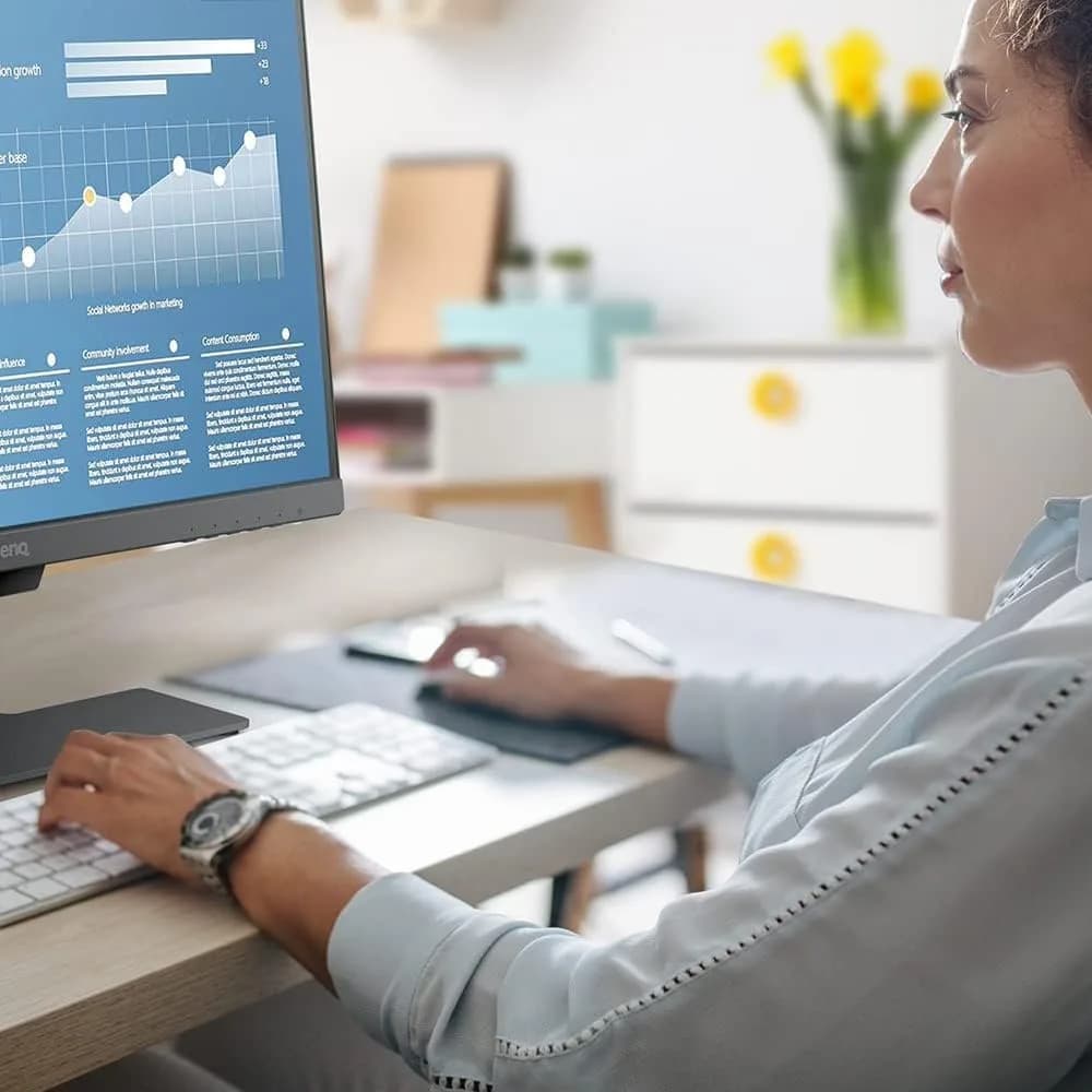 BenQ GW2780 Computer Monitor 27" FHD IPS | Eye-Care Tech | Low Blue Light | Anti-Glare | Adaptive Brightness thumbnail 7