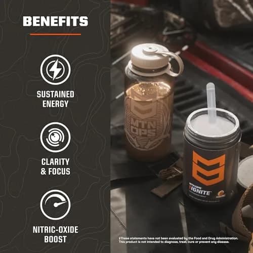 MTN OPS Ignite Energy Powder, Pink Lemonade | Zero Sugar, 20 Servings, Supports Focus & Endurance thumbnail 3