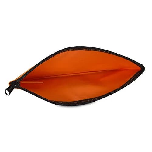 DALIX Orange 2 Pack Polyester Zippered Bank Money Pouch | 27.9 cm (11" Long) x 14 cm (5.5" Wide) thumbnail 4