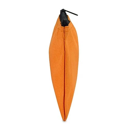 DALIX Orange 2 Pack Polyester Zippered Bank Money Pouch | 27.9 cm (11" Long) x 14 cm (5.5" Wide) thumbnail 3
