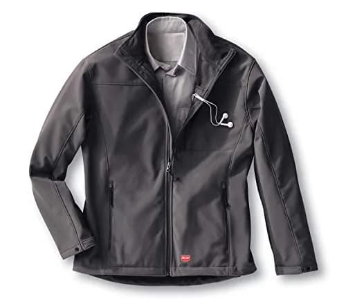 Red Kap Deluxe Soft Shell Jacket, Charcoal, XX-Large | Water-Resistant & Windproof for Men thumbnail 2