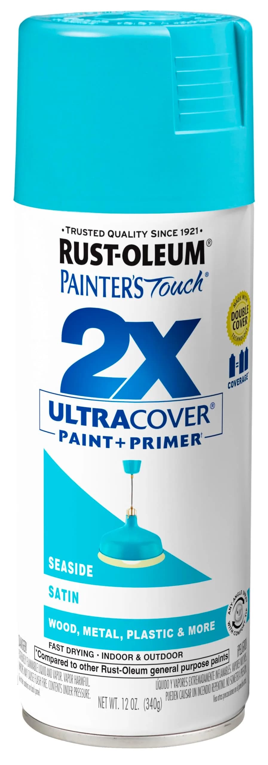 Rust-Oleum Painter's Touch 2X Satin Seaside Spray Paint - 340g (12 Oz) - main product image