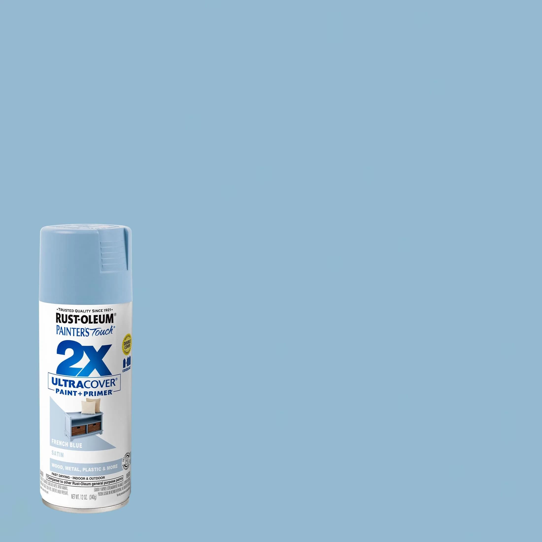 Rust-Oleum Painter's Touch 2X Satin French Blue Spray Paint, 340g - view 2