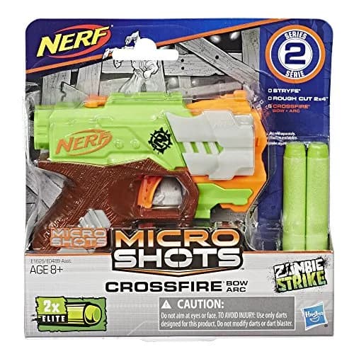 Nerf MicroShots Zombie Strike Crossfire Bow | Mini Foam Blaster for Kids 8+ thumbnail 2
