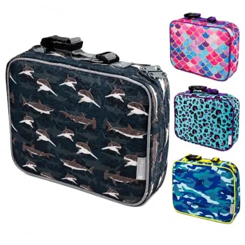 Bentology Kids Insulated Lunch Box for School with Reinforced Support Frame, 240 cu in (10 x 8 x 3 inches) thumbnail 1