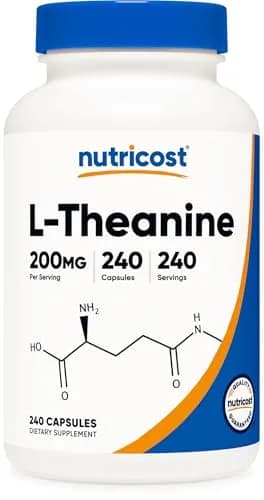 Nutricost L-Theanine 200mg | Double Strength Capsules for Wellness in India thumbnail 1