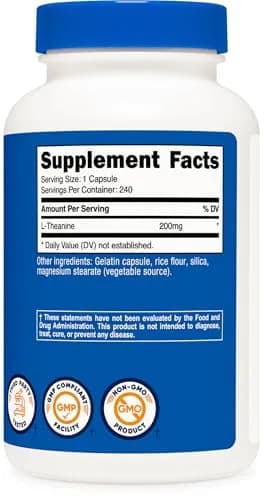 Nutricost L-Theanine 200mg | Double Strength Capsules for Wellness in India thumbnail 5