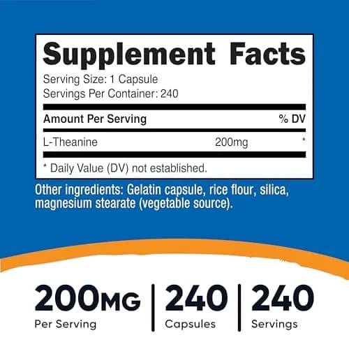 Nutricost L-Theanine 200mg | Double Strength Capsules for Wellness in India thumbnail 2