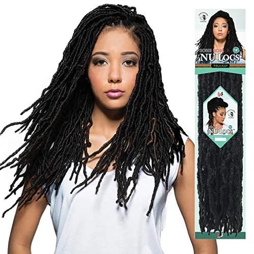 Bobbi Boss Synthetic Hair Crochet Braids 18" (4-Pack, 99J) | African Roots Braid Collection, Kinky Texture thumbnail 2