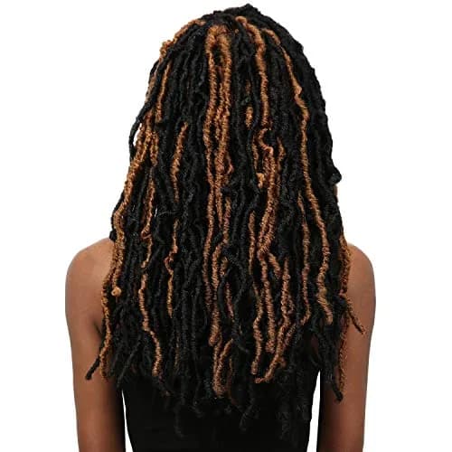 Bobbi Boss Synthetic Hair Crochet Braids African Roots Braid Collection Nu Locs 18" (6-Pack, M1B/PUR) | Kinky, Multi Pack thumbnail 8