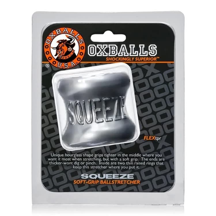 Oxballs Squeeze Ball Stretcher – Thick Blubbery FLEXtpr Ring for Heavy Low-Hangers, All-Day Wear, Steel thumbnail 7
