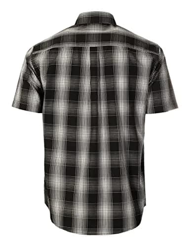 Gioberti Mens Casual Plaid Button Down Short Sleeve Shirt, X Large | Classic Fit Cotton Blend thumbnail 3