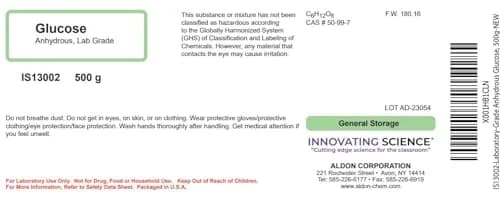 ALDON Laboratory-Grade Anhydrous Glucose 500g | Food Science & Research Use thumbnail 2