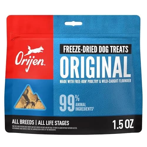 ORIJEN WHOLEPREY Freeze Dried Dog Treats Original Recipe 1.5oz | High Protein, Nutrient-Rich, USA Made thumbnail 1