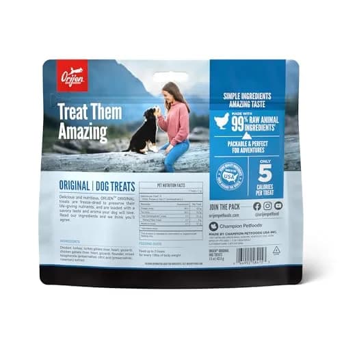 ORIJEN WHOLEPREY Freeze Dried Dog Treats Original Recipe 1.5oz | High Protein, Nutrient-Rich, USA Made thumbnail 2