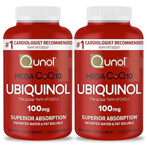 Qunol Mega Ubiquinol CoQ10 100mg Softgels, 240 Count | Superior Absorption for Heart Health thumbnail 1