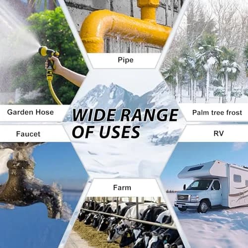 HEATIT 9ft Self-Regulating Heating Cable for Pipe Freeze Protection 3W/FT | Energy-Efficient & Safe thumbnail 10