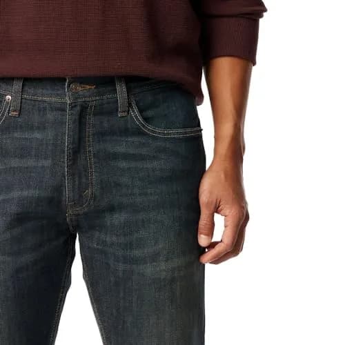 Levi Strauss Signature Gold Men's Regular Fit Flex Jeans 30x32 (76cm x 81cm) | Comfort Stretch Denim for All-Day Wear thumbnail 5