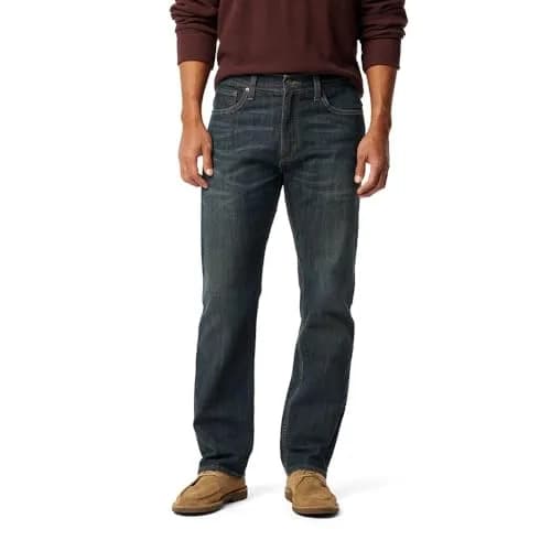 Levi Strauss Signature Gold Men's Regular Fit Flex Jeans 44x32 (1.98 kg) | Comfort Flex Denim for All-Day Wear thumbnail 1