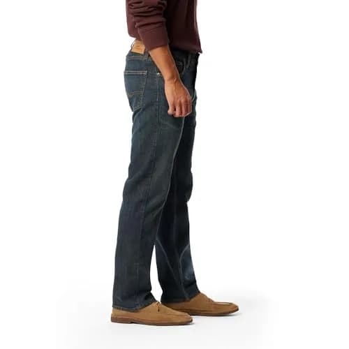 Levi Strauss Signature Gold Men's Regular Fit Flex Jeans 44x32 (1.98 kg) | Comfort Flex Denim for All-Day Wear thumbnail 2