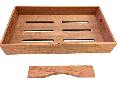 F.e.s.s. Fess Storage Cedar Tray with Adjustable Divider | Versatile Humidor Accessory (70-120 chars) thumbnail 2