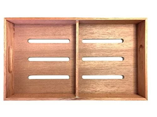 F.e.s.s. Fess Storage Cedar Tray with Adjustable Divider | Versatile Humidor Accessory (70-120 chars) thumbnail 3