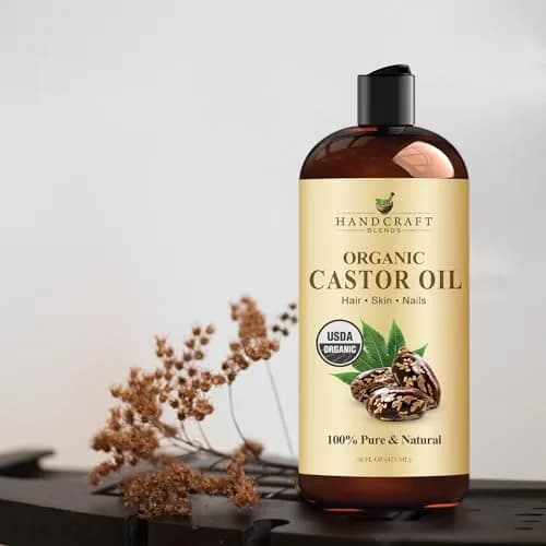 Handcraft Blends Organic Castor Oil 473ml (16 Fl Oz) | USDA Organic, Pure & Natural Carrier Oil for Hair Growth, Skin & Body thumbnail 4
