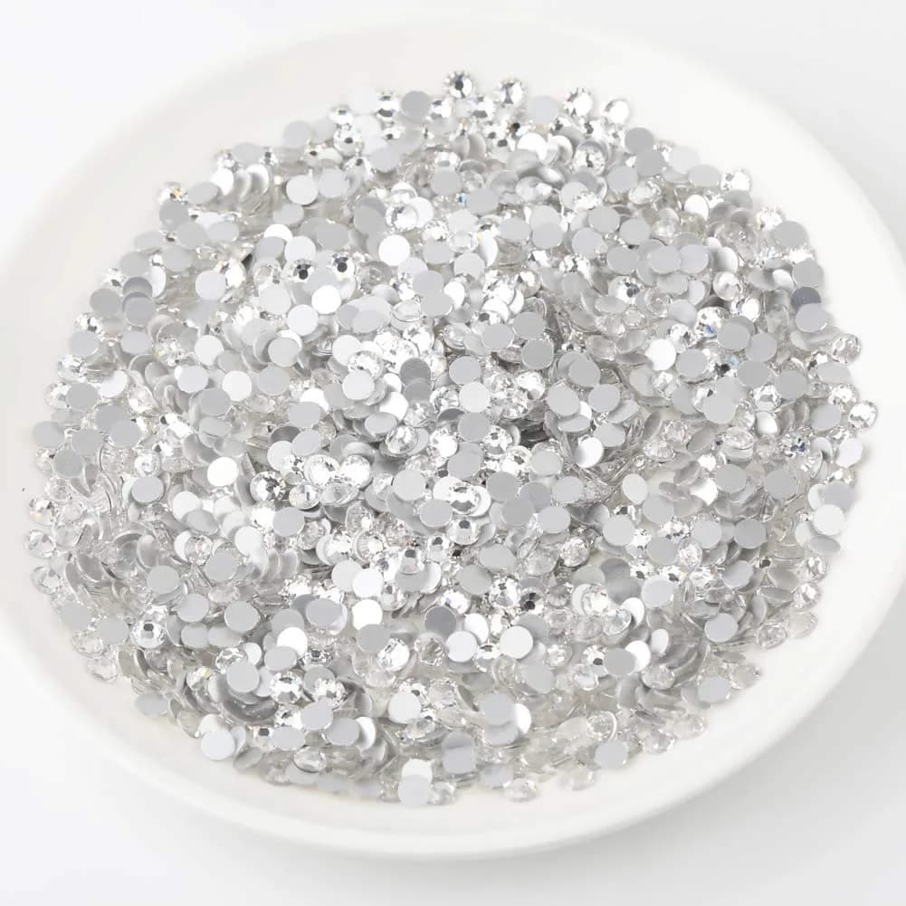 BEADSLAND SS6 Flat Back Crystal Rhinestones (1440pcs, 2.3-2.5mm) for Nail Art & DIY Crafts - view 2