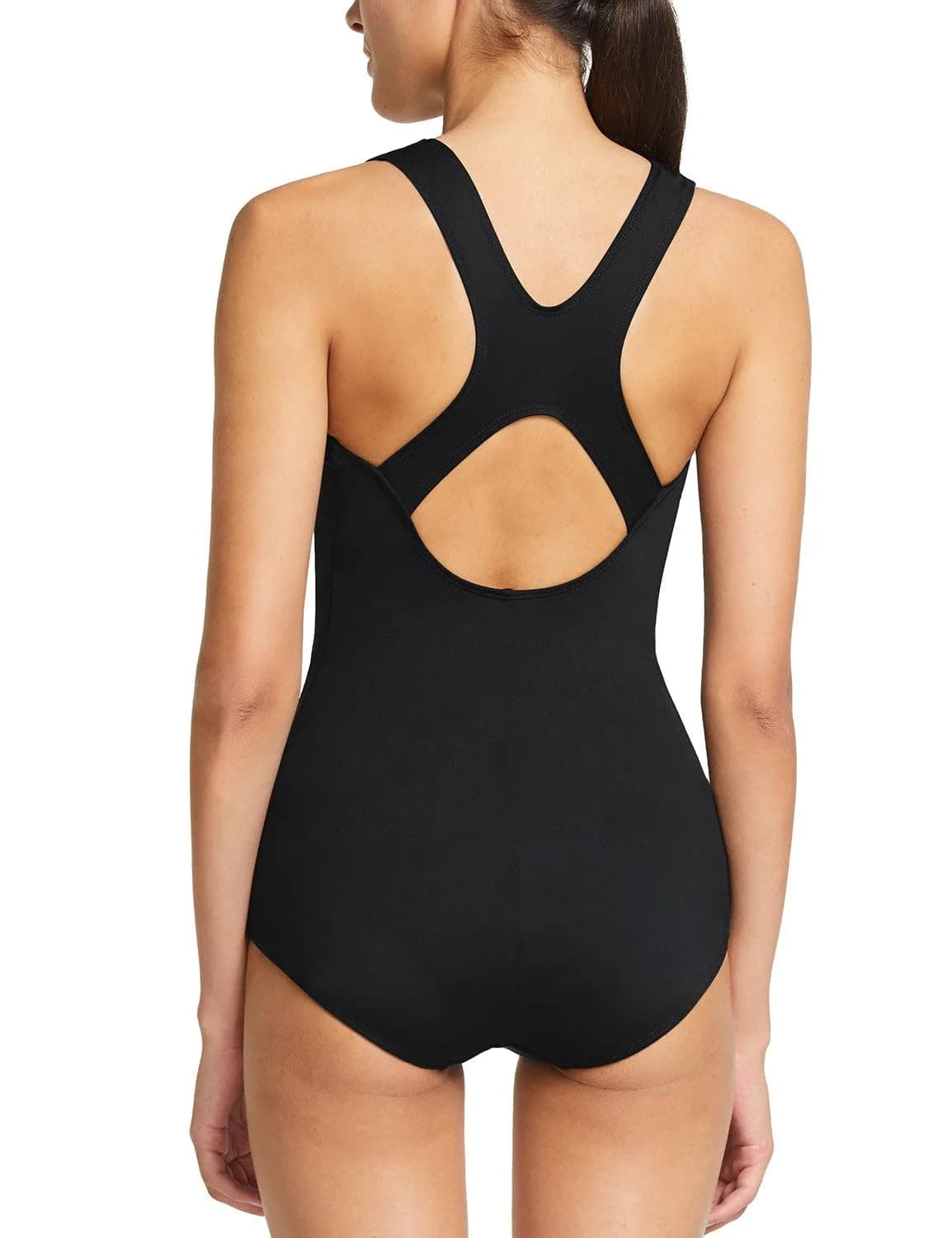 baleaf Women's Athletic Swimsuits Racerback One Piece Black 38 | Chlorine-Resistant, Supportive Fit