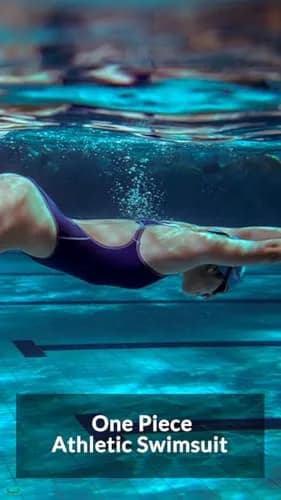 baleaf Women's Athletic Swimsuits Racerback One Piece Black 38 | Chlorine-Resistant, Supportive Fit thumbnail 7
