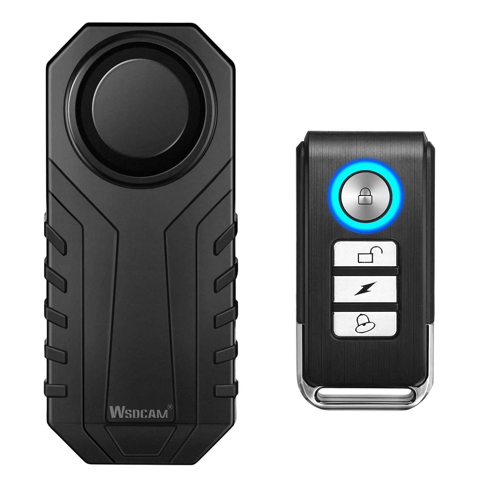 Wsdcam 113dB Motorcycle Alarm System with Remote | Vibration Motion Sensor & SOS Function - main product image