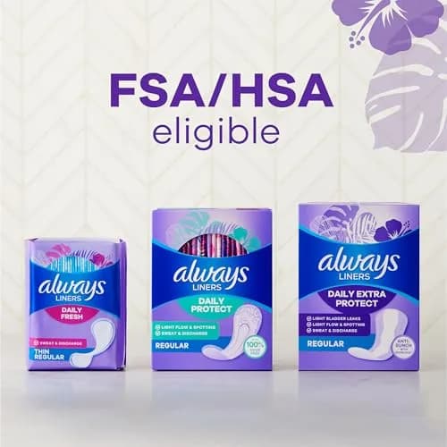 Always Xtra Protection Daily Liners, Extra Long, Unscented | 272 Count | Multi-Fluid Protection thumbnail 9