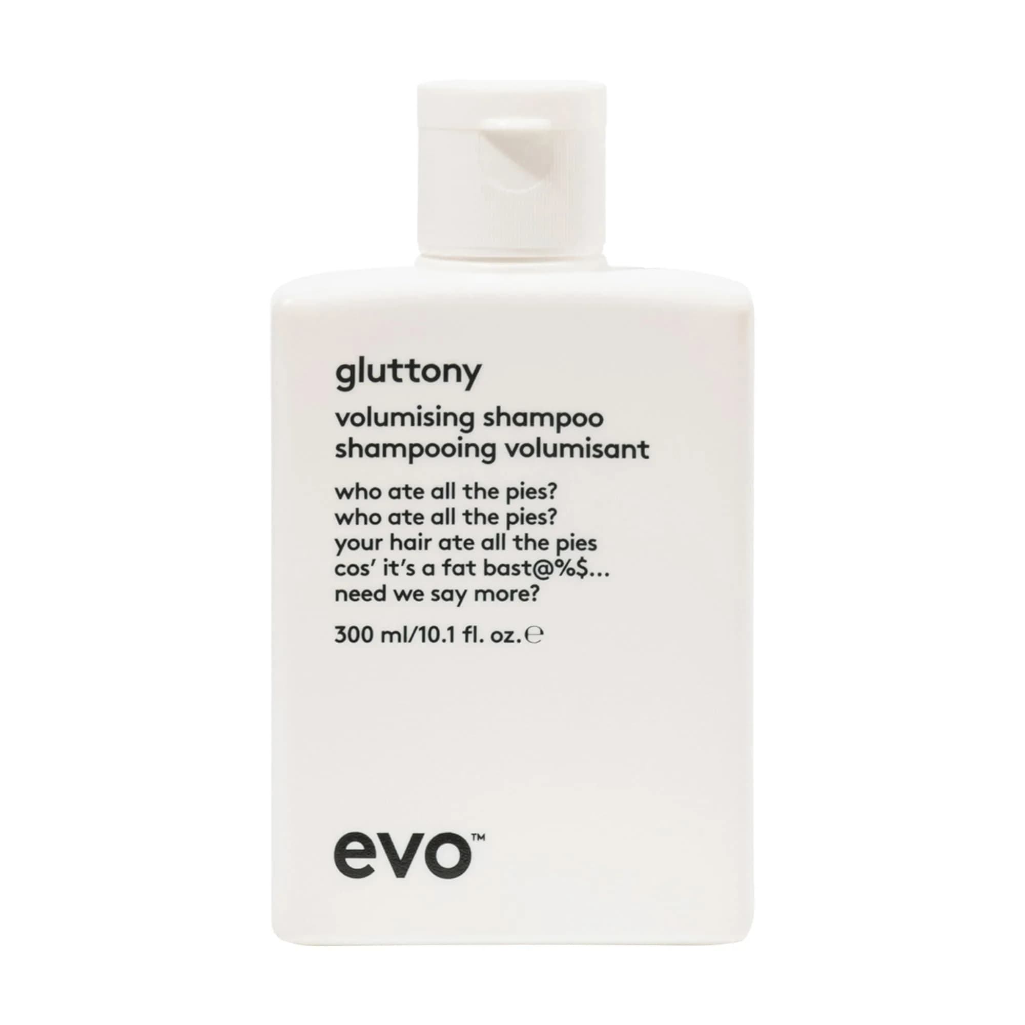 EVO Gluttony Volumizing Shampoo for Fine Hair & All Hair Types, 300ml (10.1 Fl Oz) | Builds Body & Texture - main product image