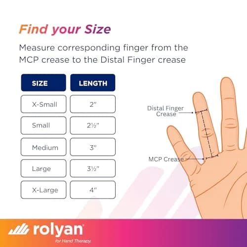 Rolyan Sof-Stretch Extension Splint Small White | Dynamic Finger Brace for PIP Joint Extension & Mallet Finger Support thumbnail 7