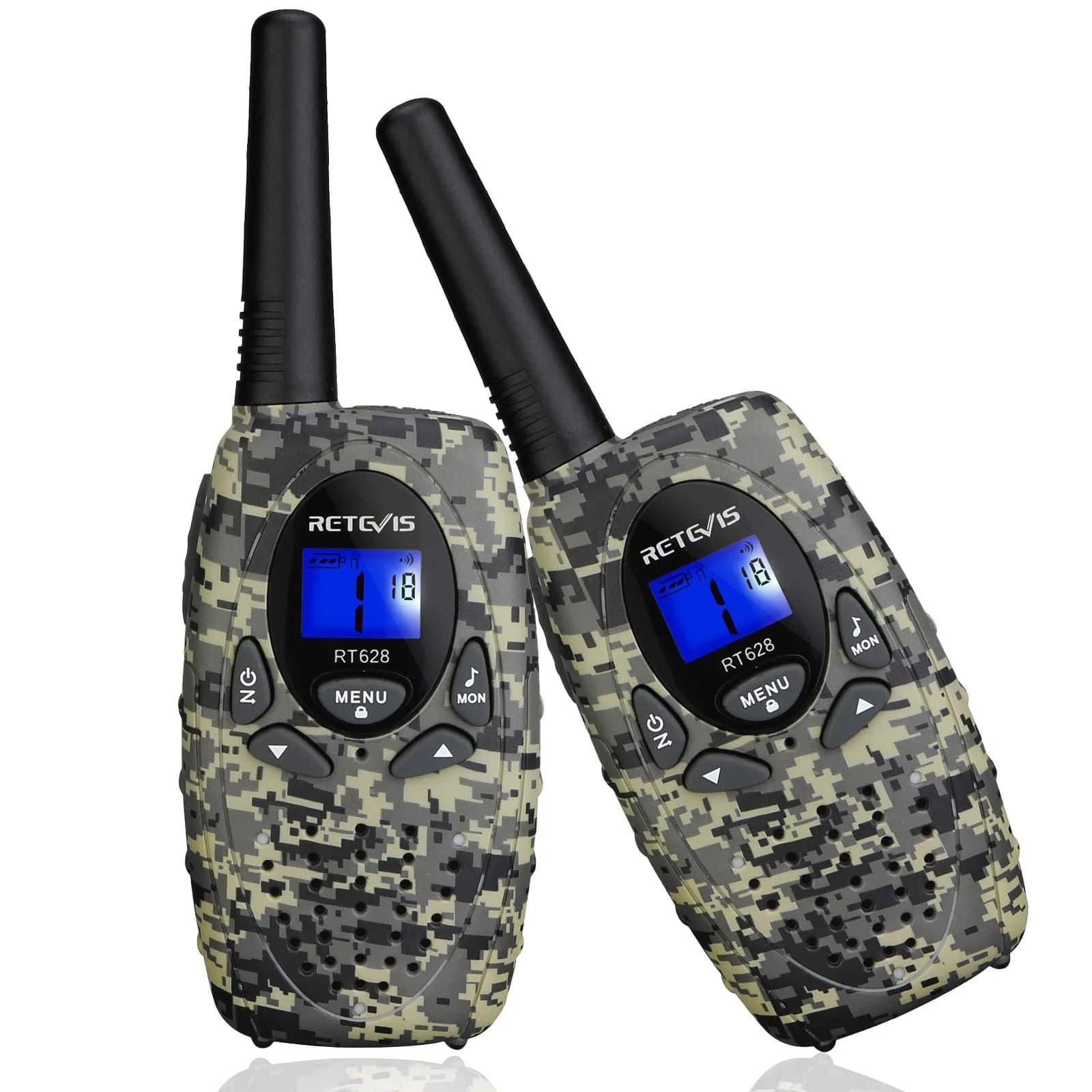 Retevis RT628 Kids Walkie Talkies | Camouflage Two-Way Radios for 4-12 Year Old Boys Girls