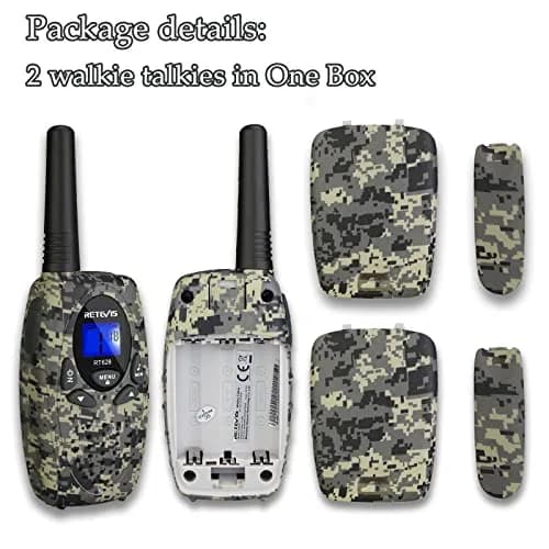 Retevis RT628 Kids Walkie Talkies | Camouflage Two-Way Radios for 4-12 Year Old Boys Girls thumbnail 7