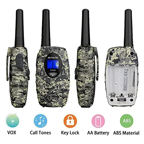 Retevis RT628 Kids Walkie Talkies | Camouflage Two-Way Radios for 4-12 Year Old Boys Girls thumbnail 2