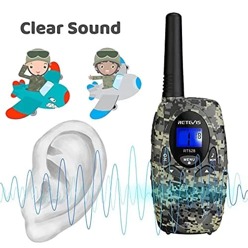Retevis RT628 Kids Walkie Talkies | Camouflage Two-Way Radios for 4-12 Year Old Boys Girls thumbnail 3