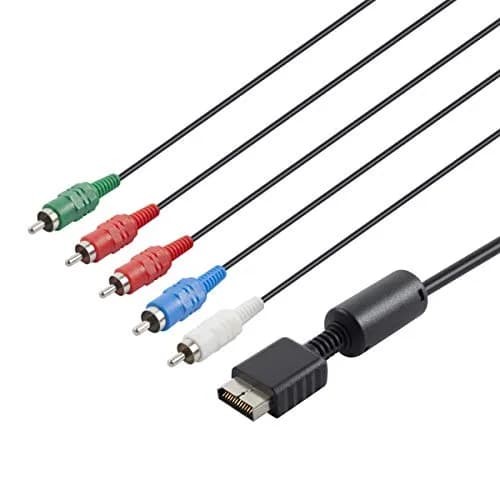 TENINYU Compatible with PS2/PS3/PS3 Slim HDTV-Ready TV HD Component AV Cable 6FT Black | Sharp Video & Sound thumbnail 4