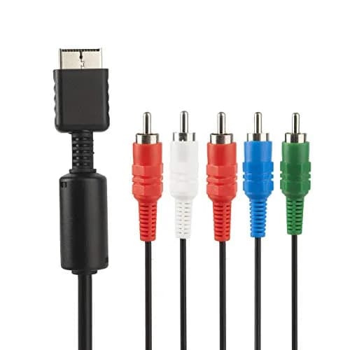 TENINYU Compatible with PS2/PS3/PS3 Slim HDTV-Ready TV HD Component AV Cable 6FT Black | Sharp Video & Sound thumbnail 2