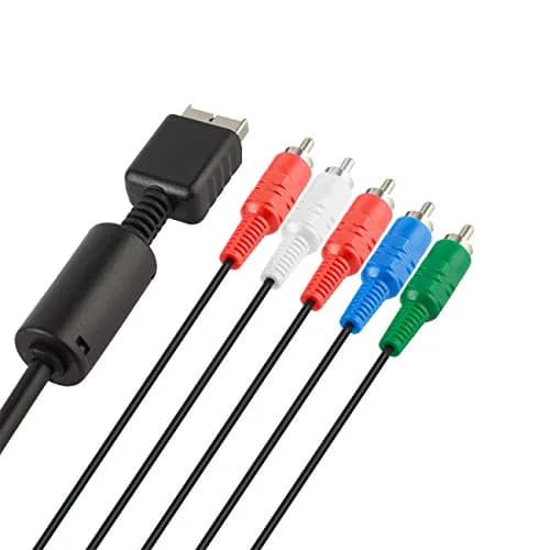 TENINYU Compatible with PS2/PS3/PS3 Slim HDTV-Ready TV HD Component AV Cable 6FT Black | Sharp Video & Sound thumbnail 3
