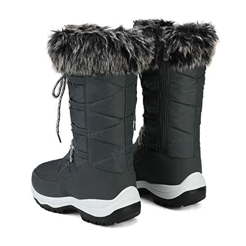 DREAM PAIRS Women's Warm Faux Fur Lined Mid-Calf Snow Boots Size 11 | Waterproof & Insulated for Indian Winters thumbnail 5