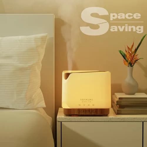 ASAKUKI Essential Oil Diffuser for Home Large 700 ml Humidifier | 32 sq m Coverage thumbnail 4