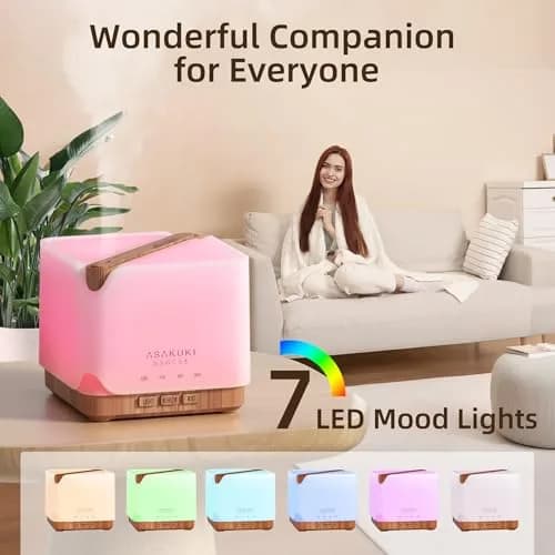 ASAKUKI Essential Oil Diffuser for Home Large 700 ml Humidifier | 32 sq m Coverage thumbnail 9
